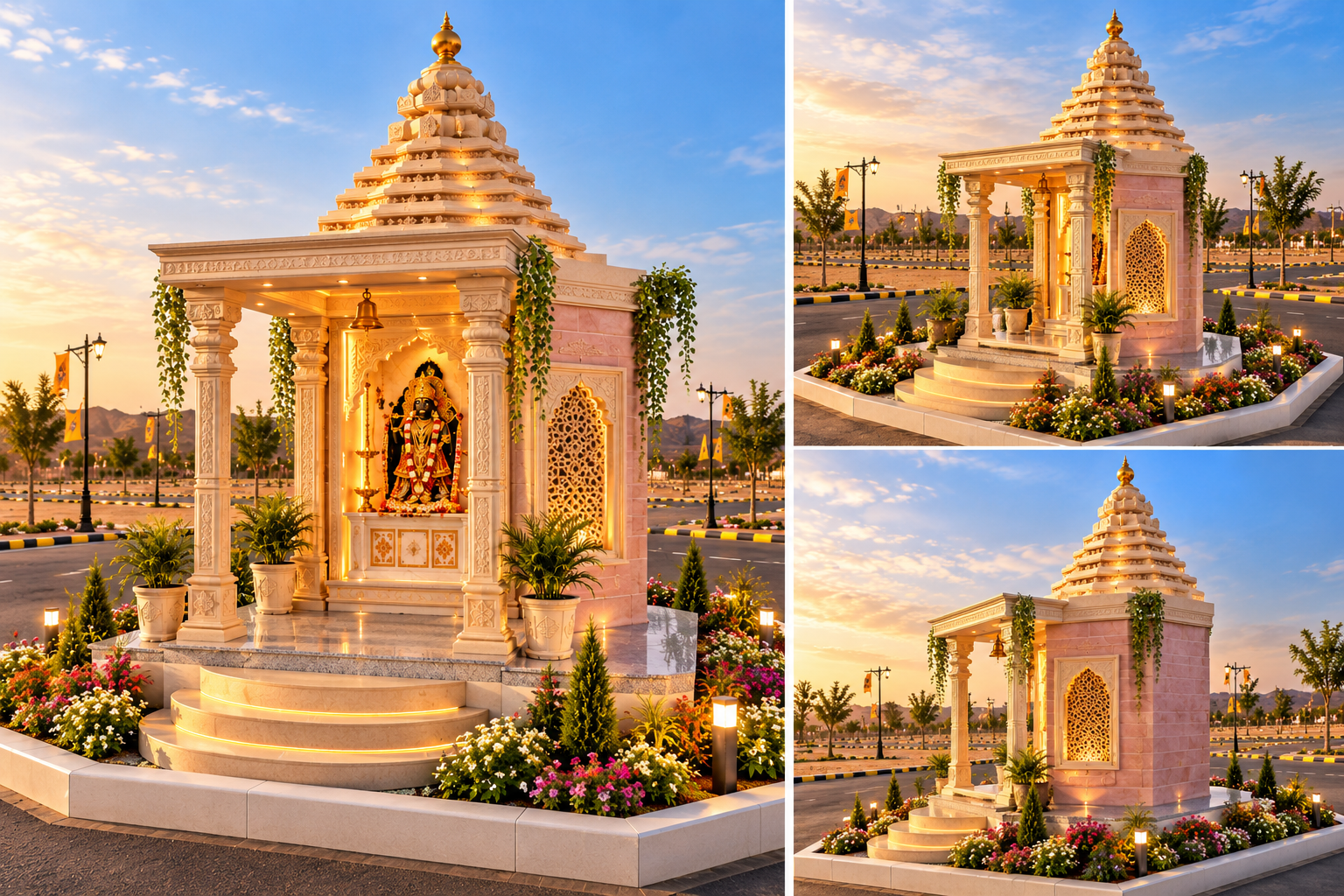 Temple shrine roundabout concept